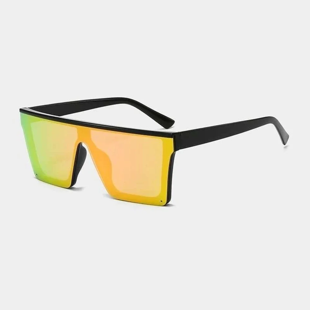 OVERSIZED RETRO MODERN SHIELD Style Party Club SUN GLASSES Large Big‎ Red Lentes